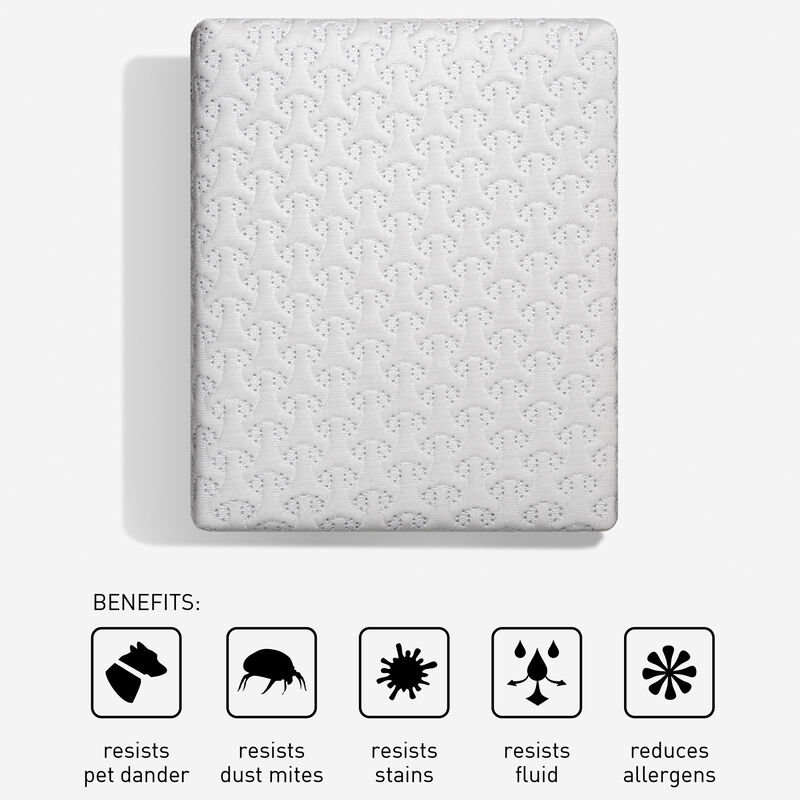 BEDGEAR Ver-Tex Queen Size Mattress Protector - White, , hires