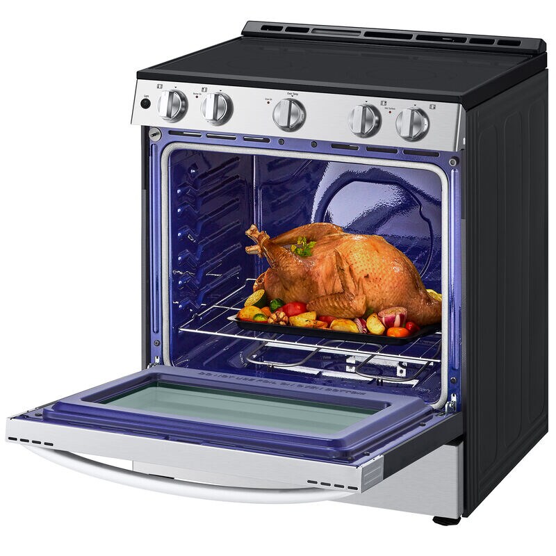 LG 30 in. 6.3 cu. ft. Slide-In Electric Range with Radiant Burners - Stainless Steel, , hires
