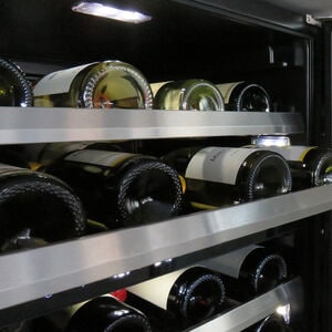 XO 24 in. Undercounter Wine Cooler with Metal Racks, Single Temperature Zone & 54 Bottle Capacity - Stainless Steel, , hires