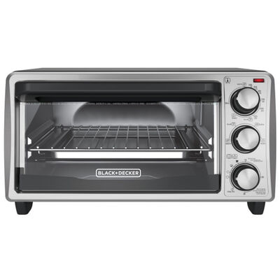 BLACK & DECKER 4 Slice Natural Convection Toaster Oven Stainless Steel  TO1745SSG