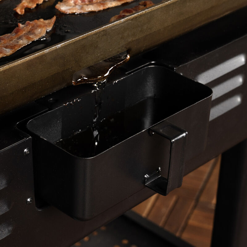 Blackstone 36 in. 4-Burner Liquid Propane Gas Flat Top Griddle with Side Tables and 768 sq. in. Cooking Surface - Black, , hires