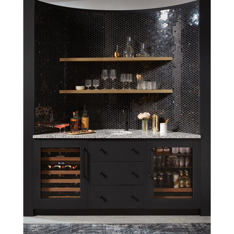 Sub-Zero Designer Series 24 in. 5.5 cu. ft. Built-In Undercounter Beverage Center with Adjustable Shelves & Digital Control Right Hinged - Custom Panel Ready, , hires