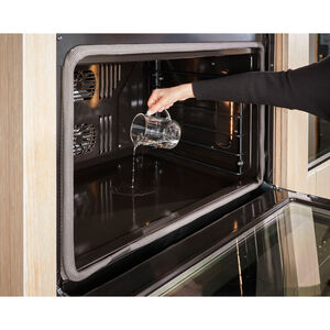 Monogram Minimalist Series 30 in. 5 cu. ft. Smart Electric Single Wall Oven with True European Convection - Stainless Steel, , hires