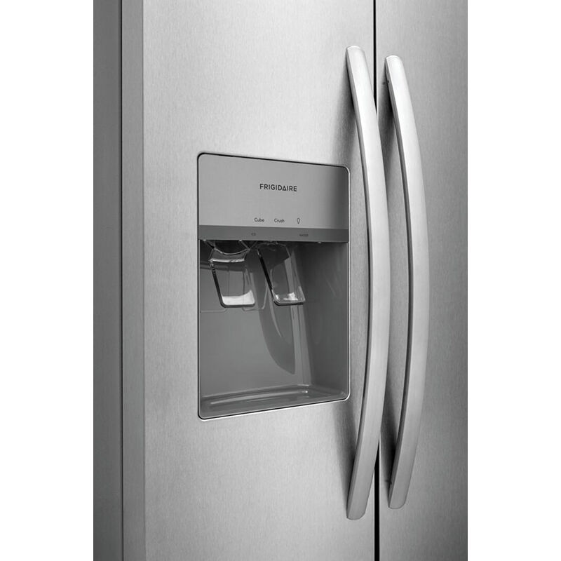 Frigidaire 33 in. 22.3 cu. ft. Side-by-Side Refrigerator With External Ice & Water Dispenser - Stainless Steel, Stainless Steel, hires