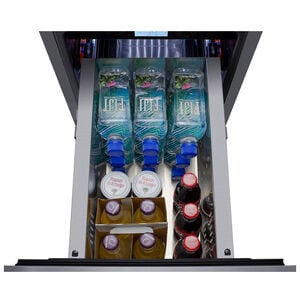 Summit 15 in. 2.7 cu. ft. Outdoor Double Refrigerator Drawers - Stainless Steel/Panel Ready, , hires