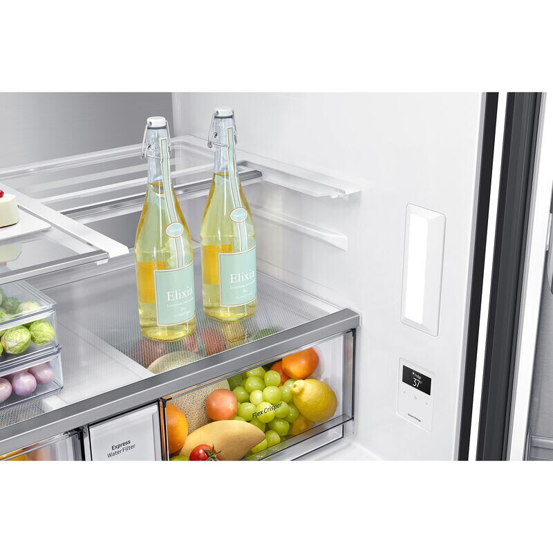 Dacor 36 in. 22.8 cu. ft. Smart Counter Depth 4-Door French Door Refrigerator with Beverage Center & Internal Water Dispenser - Graphite Stainless | P.C. Richard & Son