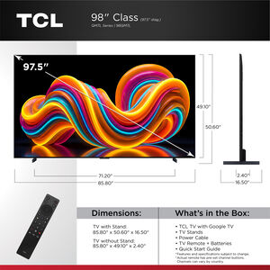 TCL - 98" Class QM7L QLED Mini-LED 4K UHD Smart Google TV, , hires