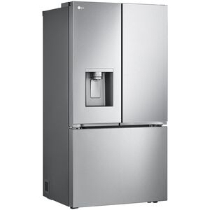 LG 36 in. 25.5 cu. ft. Smart Counter Depth French Door Refrigerator with External Ice & Water Dispenser, 4 types of Ice and Pocket Doors - PrintProof Stainless Steel, PrintProof Stainless Steel, hires