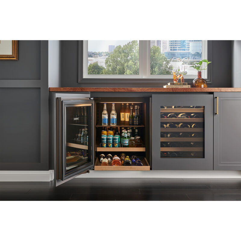 Sub-Zero Designer Series 24 in. Built-In 5.1 cu. ft. Smart Compact Beverage Center with Adjustable Shelves & Digital Control - Custom Panel Ready, , hires