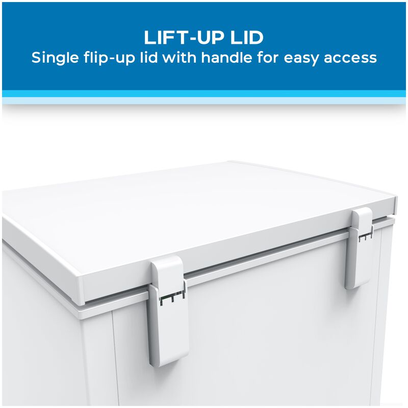 Avanti 25 in. 5.0 cu. ft. Garage-Ready Compact Chest Freezer - White, , hires
