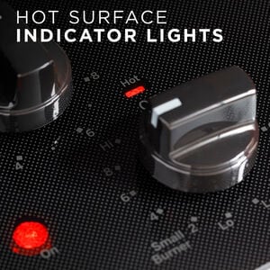 GE 36 in. 5-Burner Electric Cooktop with Simmer Burner & Power Burner - Black, , hires