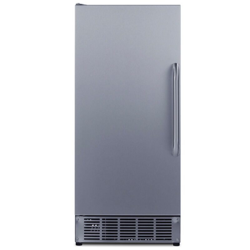 Summit 15 in. Built-In Undercounter Outdoor Commercial-Use Ice Maker with 25 lb. Ice Storage, Auto-Defrost & Digital Control - Stainless Steel, , hires