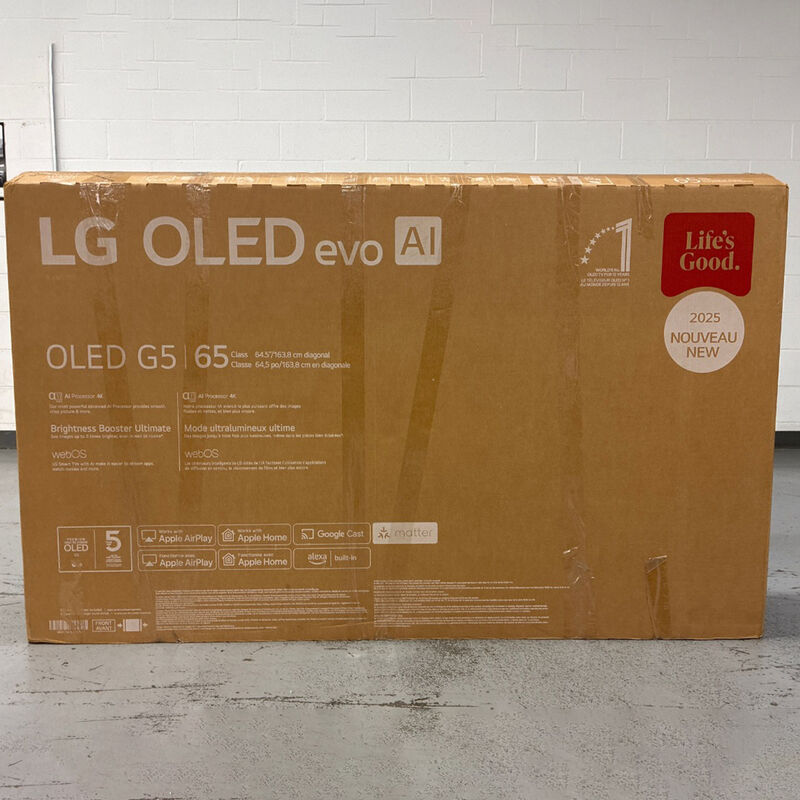 LG - 65" Class G5 Series OLED evo 4K UHD Smart webOS TV (Open Box Good Condition), , hires