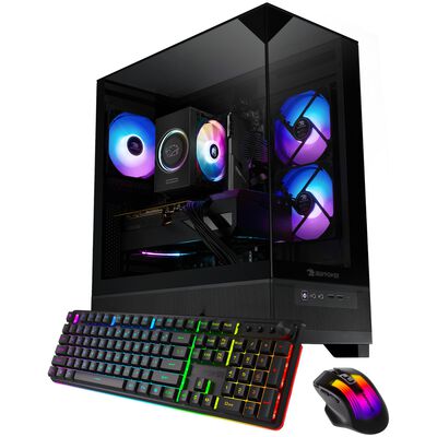 iBUYPOWER Element SE Gaming Desktop with AMD Ryzen 5 5500, 3.6 GHz, 6-Core CPU, NVIDIA GeForce RTX 3050, 6GB VRAM GPU, 16 GB RAM, 1 TB SSD & Windows 11 Home - Black | ESA5N3502