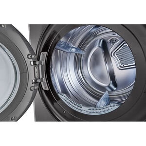 LG 27 in. WashTower with 4.5 cu. ft. Washer with 10 Wash Programs & 7.4 cu. ft. Electric Dryer with 9 Dryer Programs, Sensor Dry & Wrinkle Care - Black Steel, Black Steel, hires