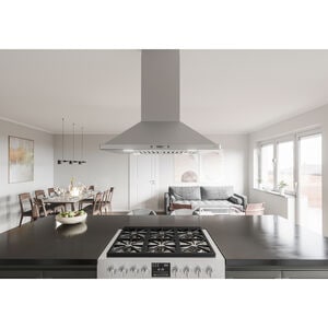 Zephyr 36 in. Smart Convertible Chimney Style Range Hood with 700 CFM, 6 Fan Speeds & 4 LED Lights - Stainless Steel, , hires