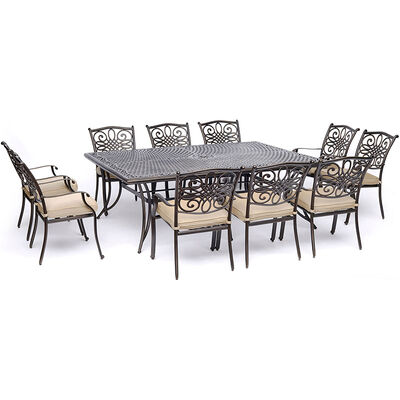 Hanover Traditions 11-Piece Dining Set-Tan | TRADDN11PC