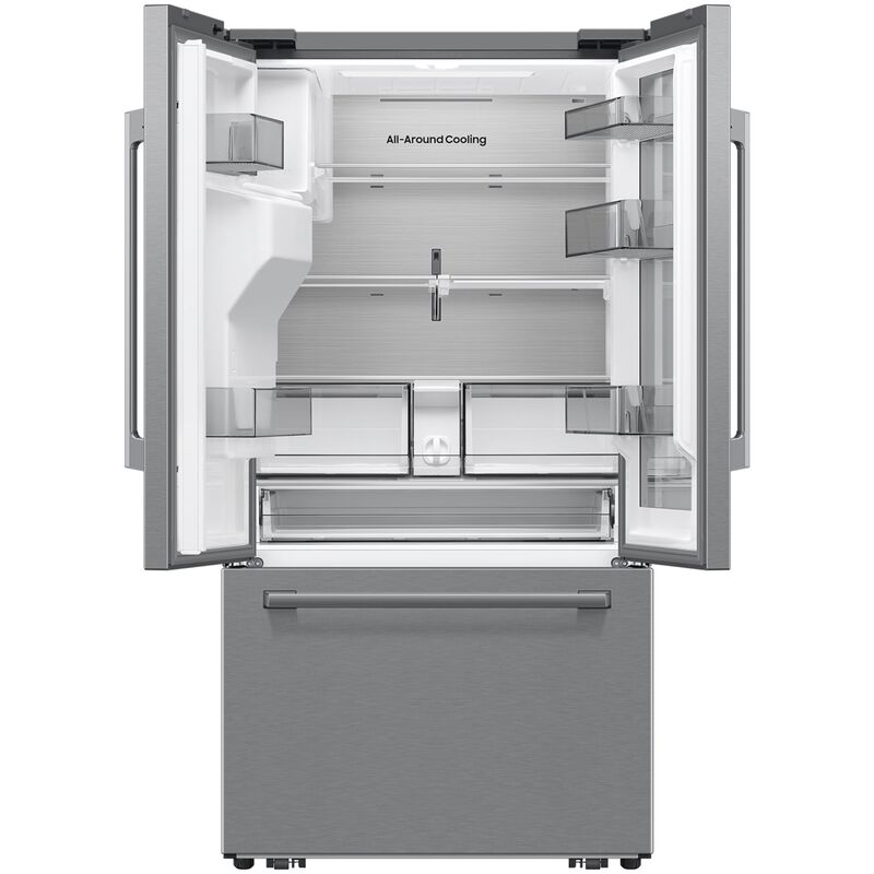 Samsung 36 in. 28.5 cu. ft. Smart French Door Refrigerator with Ice & Water Dispenser - Fingerprint Resistant Stainless, , hires