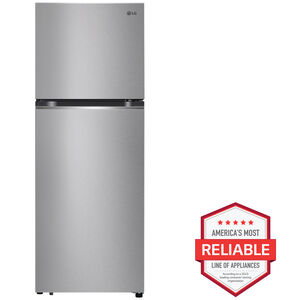 LG 24 in. 11.1 cu. ft. Counter Depth Top Freezer Refrigerator - Stainless Steel Look, , hires