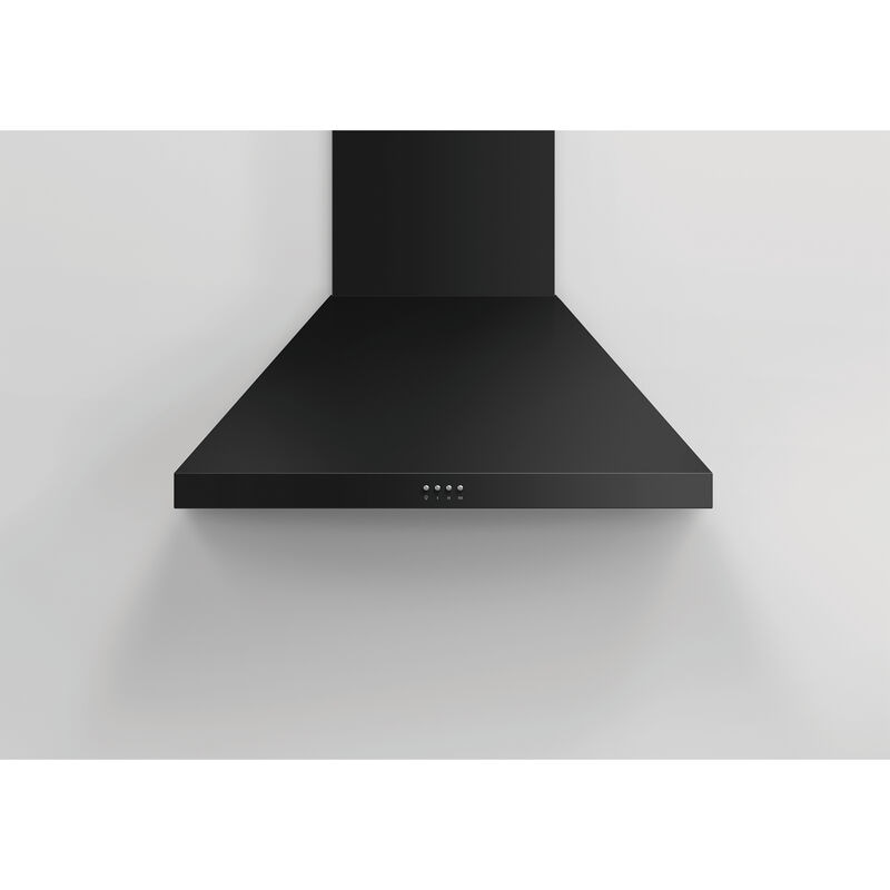 Fisher & Paykel Series 7 30 in. Convertible Chimney Style Range Hood with 600 CFM, 3 Fan Speeds & 2 LED Lights - Black, , hires