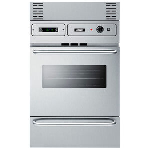 Summit 24 in. 2.9 cu. ft. Gas Wall Oven With Manual Clean - Stainless Steel, , hires