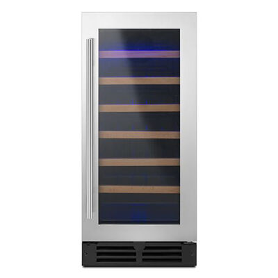 Whirlpool 15 in. Undercounter Wine Cooler with Single Zone & 34 Bottle Capacity - Stainless Steel | WUW35X15DS