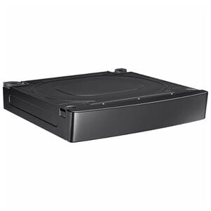 Samsung 27" Wide Riser - Brushed Black, Brushed Black/Black SS, hires