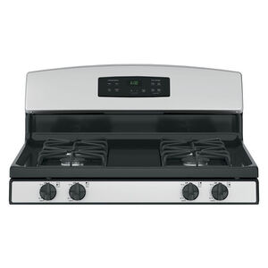 GE 30 in. 4.8 cu. ft. Gas Range with 4 Sealed Burners - Stainless Steel, Stainless Steel, hires