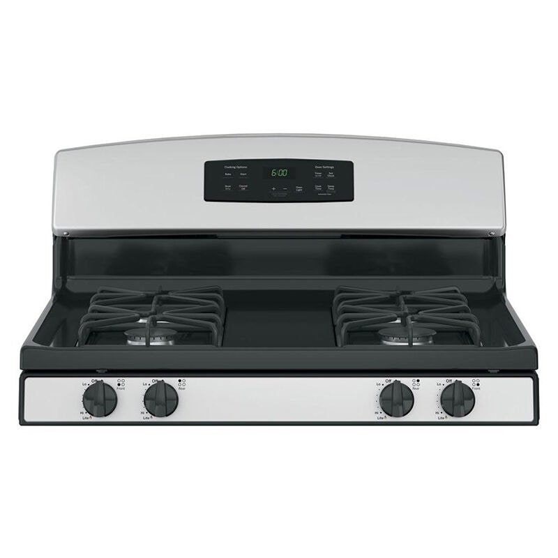 GE 30 in. 4.8 cu. ft. Gas Range with 4 Sealed Burners - Stainless Steel, Stainless Steel, hires