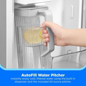 Midea 36 in. 26.5 cu. ft. Smart Counter Depth French Door Refrigerator with Internal Water Autofill Pitcher - Stainless Steel, , hires