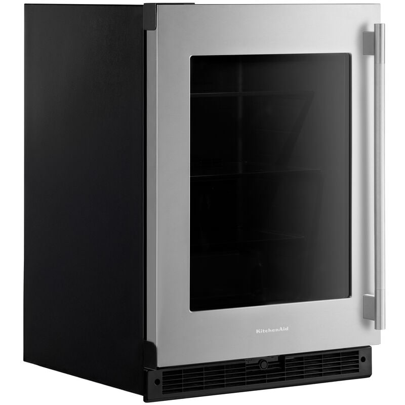 KitchenAid 24 in. 5.2 cu. ft. Undercounter Refrigerator - Stainless Steel, , hires