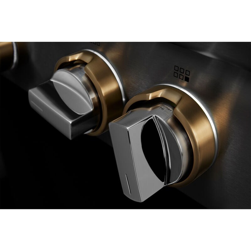 JennAir Rise 48 in. 6-Burner Natural Gas Rangetop with Griddle, Simmer Burner & Power Burner - Stainless Steel, , hires