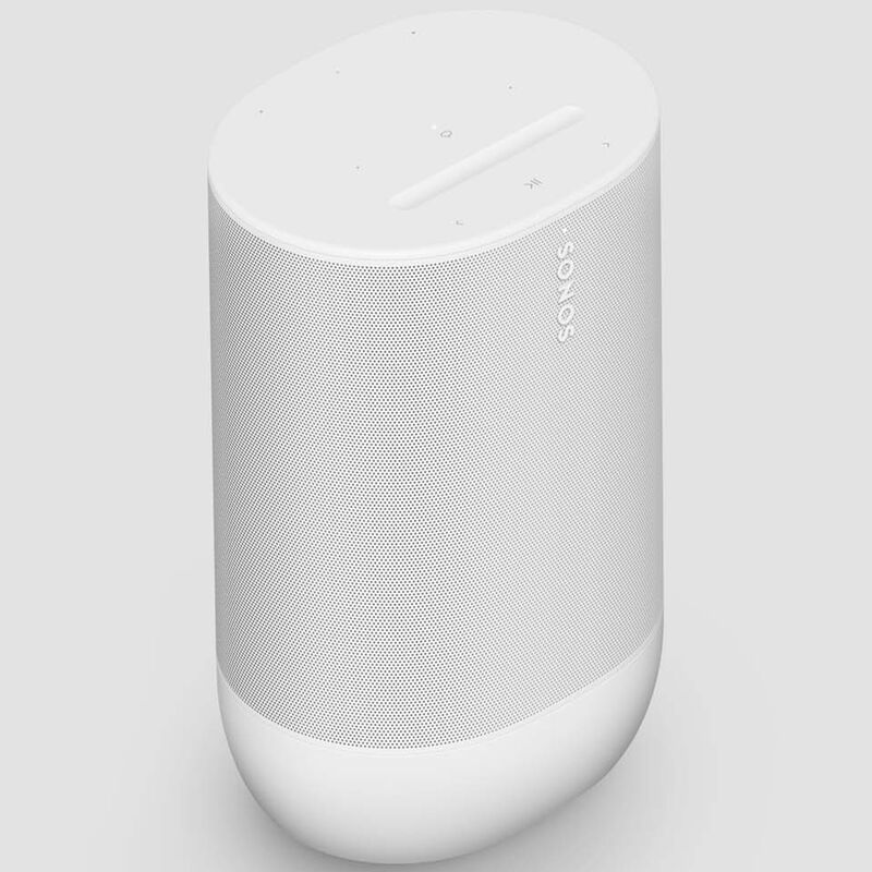 Sonos Move 2 Portable Rechargeable Spashproof Bluetooth & Wi-Fi Speaker - White, White, hires