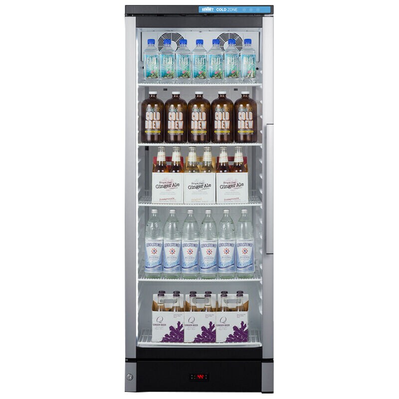 Summit Commercial 24 in. 9.9 cu. ft. Beverage Center with Adjustable Shelves & Digital Control - Stainless Steel, , hires