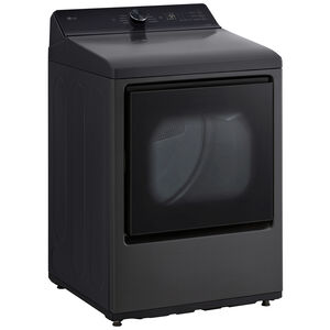 LG 27 in. 7.3 cu. ft. Smart Electric Dryer with AI Sensor Dry - Platinum Black, Platinum Black, hires