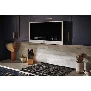 LG Studio 30" 1.7 Cu. Ft. Over-the-Range Microwave with 10 Power Levels, 300 CFM & Sensor Cooking Controls - PrintProof Stainless Steel, , hires