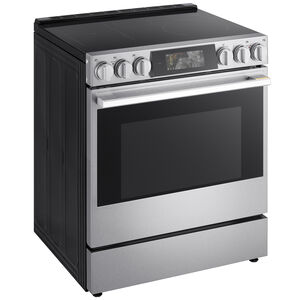 LG Signature 30 in. 6.3 cu. ft. Smart Air-Fry True European Convection Slide-in Electric Range with 4 Induction Burners & 1 Radiant Burner - PrintProof Stainless Steel, , hires