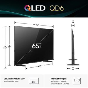 Hisense - 55" Class QD6 Series QLED 4K UHD Smart Fire TV, , hires