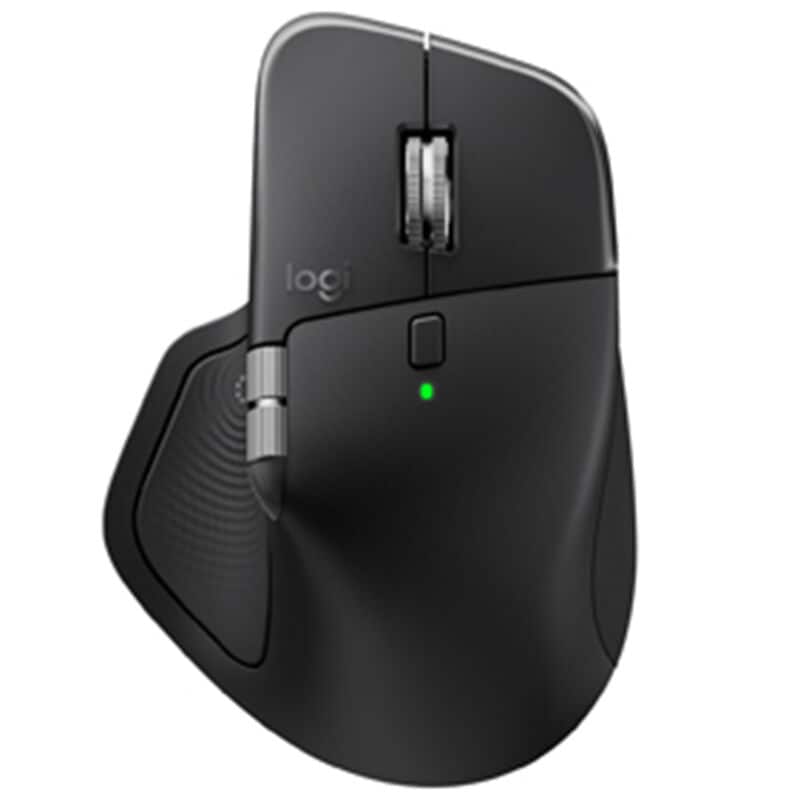 Logitech MX Master 4 Wireless Ergonomic Bluetooth & USB Mouse Wireless Mouse - Black, , hires