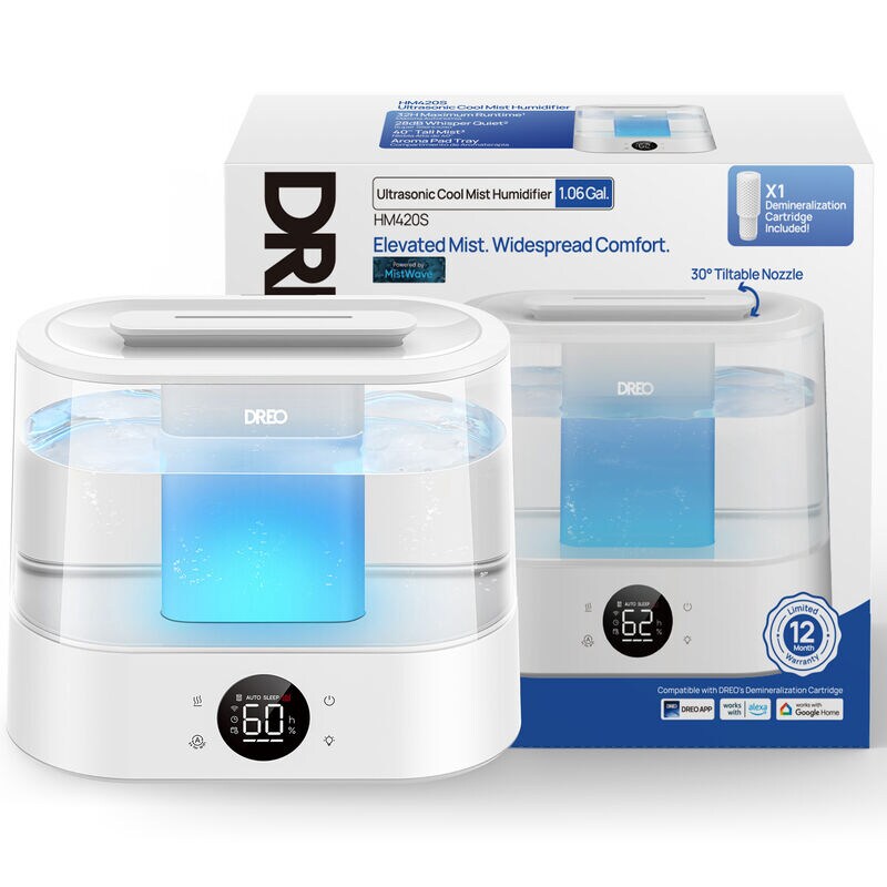 Dreo Ultrasonic 1.06 Gallon Cool Mist Humidifier - White, , hires