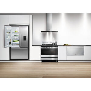 Fisher & Paykel Series-7 36 in. 20.1 cu. ft. Smart Counter Depth French Door Refrigerator with External Water Dispenser- Stainless Steel, , hires