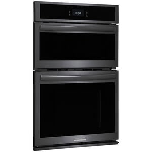 Frigidaire Gallery 27 in. 5.5 cu. ft. Steam Electric Microwave/Wall Oven Combo with True European Convection - Black Stainless, Black Stainless, hires