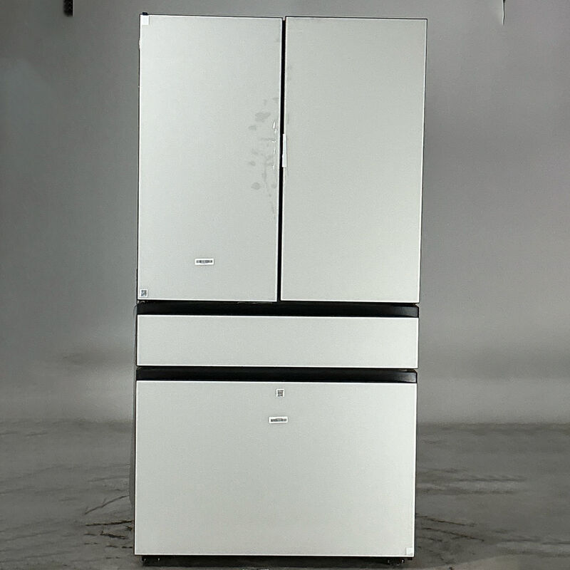 Samsung 36" 22.8 Cu. Ft. Smart Counter Depth French Door Refrigerator with Internal Water Dispenser - White Glass (Open Box Good Condition), , hires