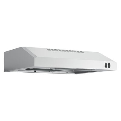 GE 24 in. Standard Style Range Hood with 2 Speed Settings, 200 CFM, Convertible Venting & Incandescent Light - Stainless Steel | JVX3240SJSS