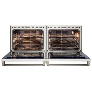 Wolf 60 in. 10.2 cu. ft. Smart Dual Convection Double Oven Dual Fuel Range with 6 Sealed Burners - Stainless Steel, , hires