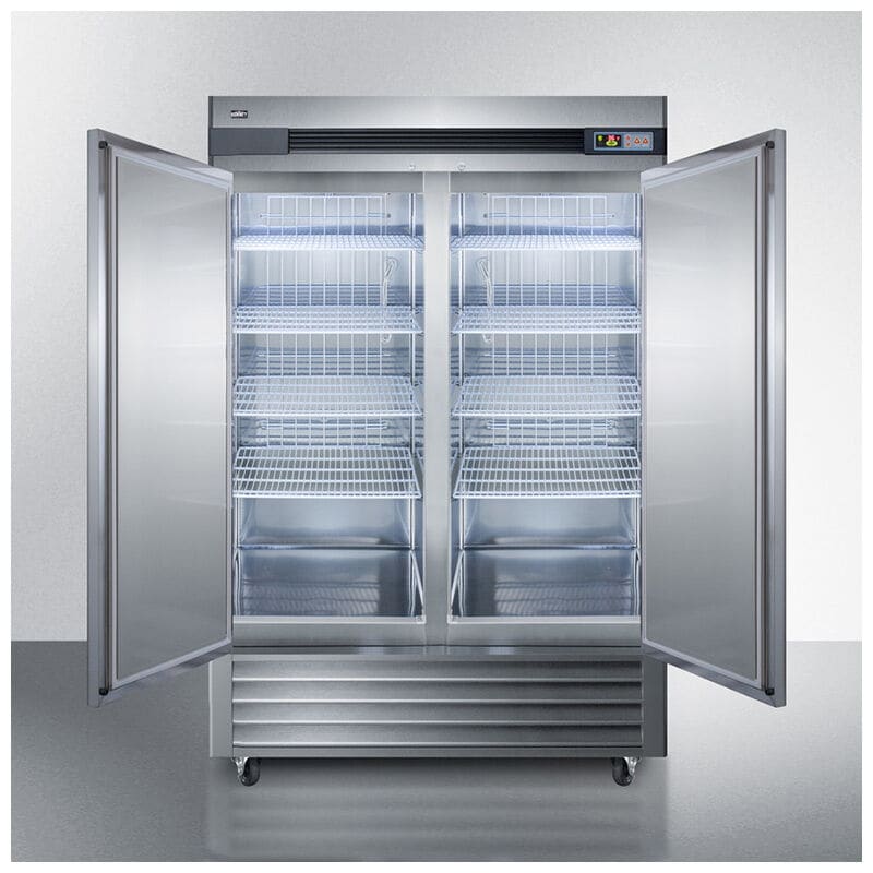 Summit 55 in. 49.0 cu. ft. Commercial Reach-In Freezerless Refrigerator - Stainless Steel, , hires