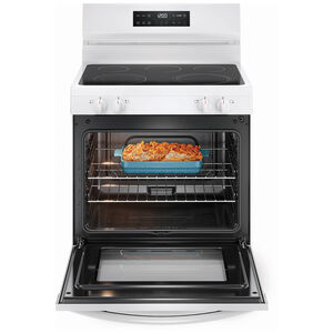 Frigidaire 30 in. 5.3 cu. ft. Oven Freestanding Electric Range with 5 Smoothtop Burners - White, , hires
