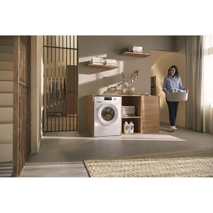 Miele 24 in. 2.26 cu. ft. Smart Stackable Front Load Washer with CapDosing, Sanitize & Steam Wash Cycle - Lotus White, , hires