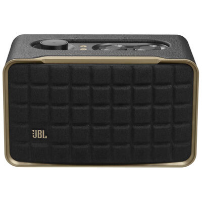 JBL Authentics 200 Smart Home Speaker with Wi-Fi, Bluetooth & Voice Assistants with Retro Design - Black | AUTH200BLK