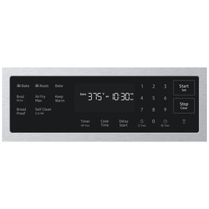 Samsung Bespoke 30 in. 6.0 cu. ft. Smart Air-Fry Standard Convection Slide-In Gas Range 5 Sealed Burners - Stainless Steel, , hires